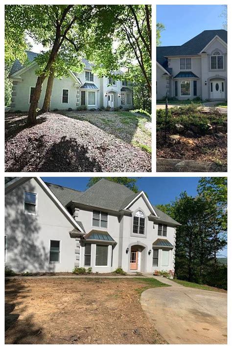 Remodeling: Update Stucco Exterior Before and After - BoomHaven Farms