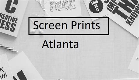 5 Reasons Atlanta Screen Prints Is Popular In The World Of Screen