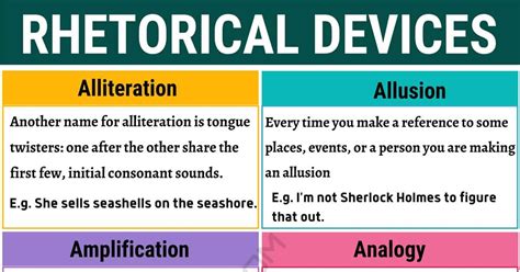 Rhetorical Devices Quiz Quizzma