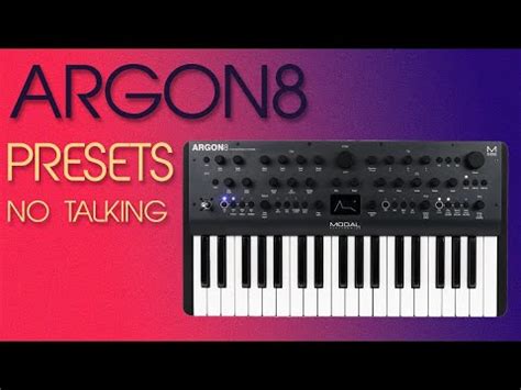 Modal Argon Presets Demo No Talking Youtube