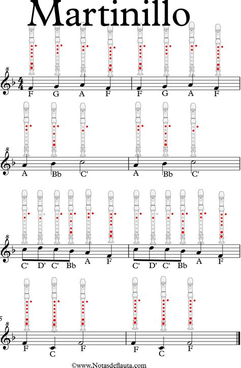 Como Tocar Martinillo En Flauta Dulce Con Notas Explicadas Tutorial