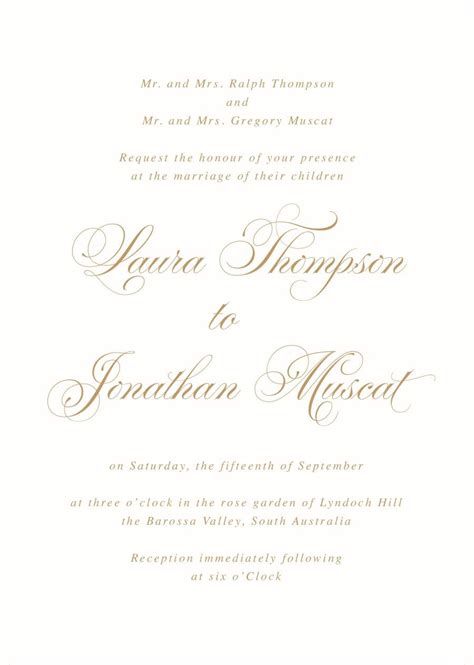 Traditional Wedding Invitation Language Jenniemarieweddings