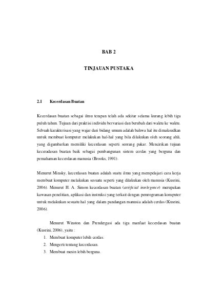 Bab Tinjauan Pustaka Implementasi Metode Na Ve Bayesian Dan