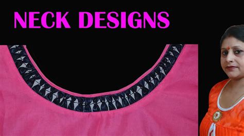 Neck Design DIY Kurti Kameez Blouse Neck Design Cutting And Stitching