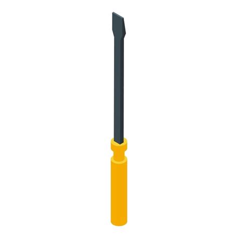 Premium Vector Screwdriver Icon Isometric Vector Thief Tool Lever Pry