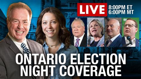 Live Coverage Ontario Election Results Youtube