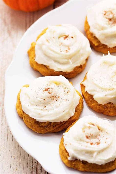 Melt In Your Mouth Pumpkin Cookies With Cream Cheese Frosting Pumpkin