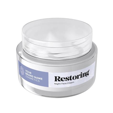 Restoring Night Face Cream 50 Ml Private Label Natural Skin Care