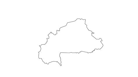 Animated Sketch Of Burkina Faso Map Icon 36073267 Stock Video At Vecteezy