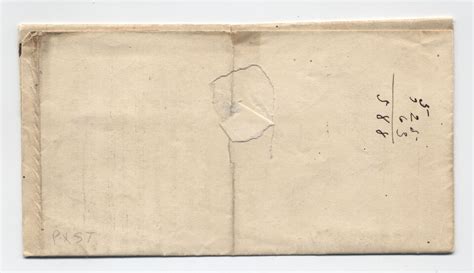 1848 Richmond VA Stampless Circular Paid 3cts White And Black