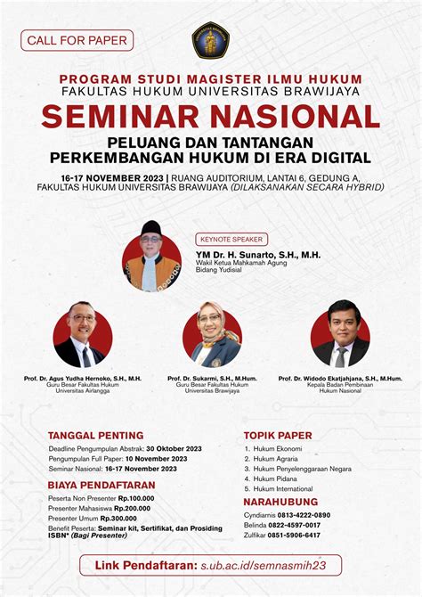 Seminar Nasional Peluang Dan Tantangan Perkembangan Hukum Di Era