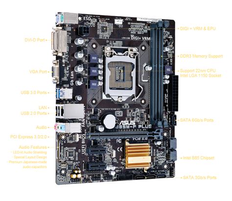 Mainboard Asus B85m F Plus