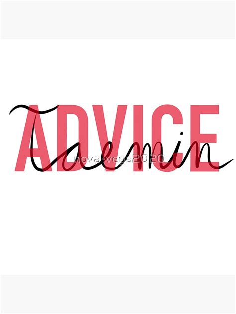 Taemin Advice Sticker By Nova Vega2020 Redbubble