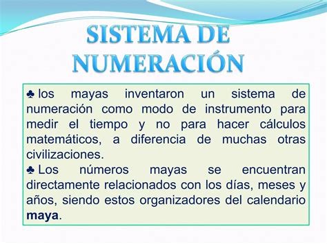 Sistema De Numeración Maya Ppt