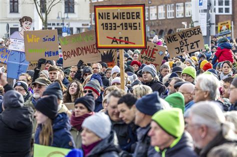 Protests Against Germanys Far Right Draw Hundreds Of Thousands — In