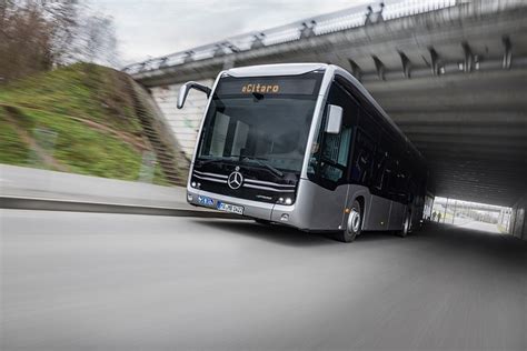 The All Electric Mercedes Benz Ecitaro City Bus With The Latest