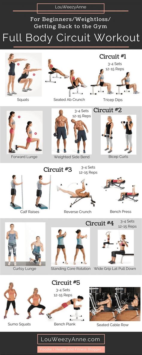 The Full Body Workout Plan Is Shown In This Graphic Style And Includes