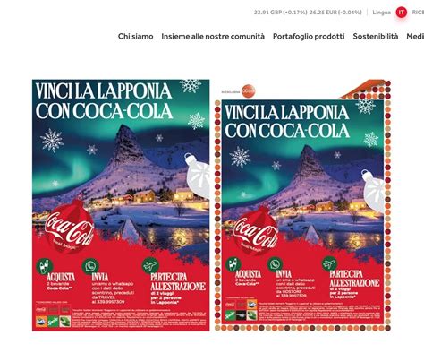 Concorso VINCI LA LAPPONIA CON COCA COLA Premi E Concorsi