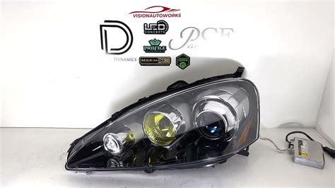 Acura Rsx 05 06 Retrofit Headlights Morimoto Mini D2s 50 Osram Cba