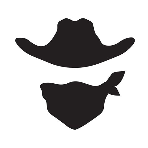 Cowboy Hat And Mask Siholette Decal Starting At 499