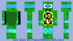 Leonardo Ninja Turtle Minecraft Skin