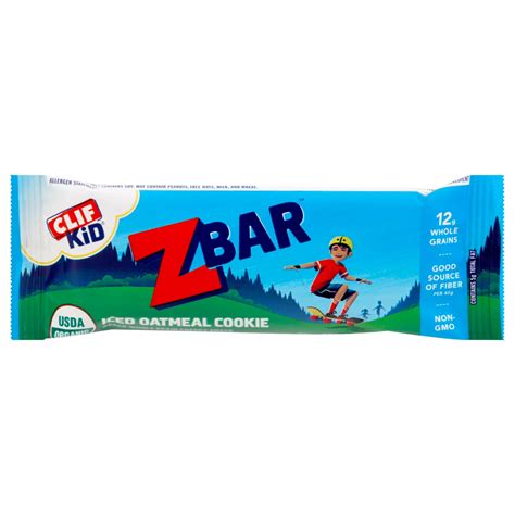 Clif Kid Organic Iced Oatmeal Cookie Z Bar Shop Granola And Snack Bars