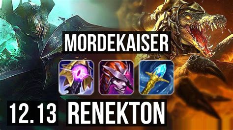 Mordekaiser Vs Renekton Top Rank 6 Morde 6 Solo Kills Tr