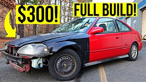 Restoring A 300 Civic In 15 Minutes Budget Build YouTube