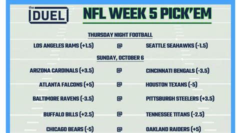 Printable Nfl Weekly Pick Em Sheets For Week