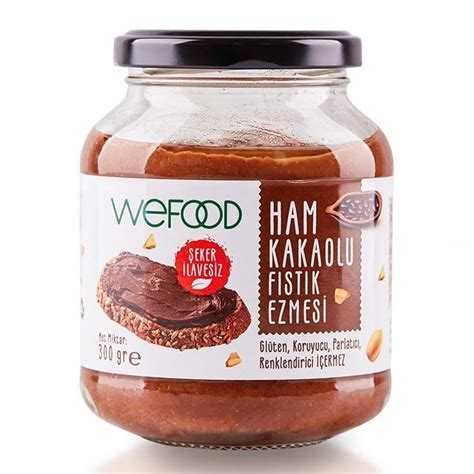 Wefood Ham Kakaolu Fıstık Ezmesi 300 Gr Supplementler