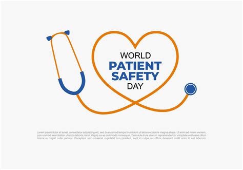 World Patient Safety Day Background With Stethoscope On September 17 10819887 Vector Art At