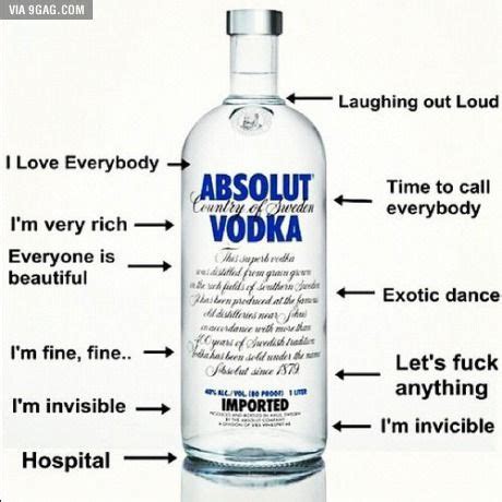 The Levels Of Vodka Vodka Vodka Quotes Drinking Quotes