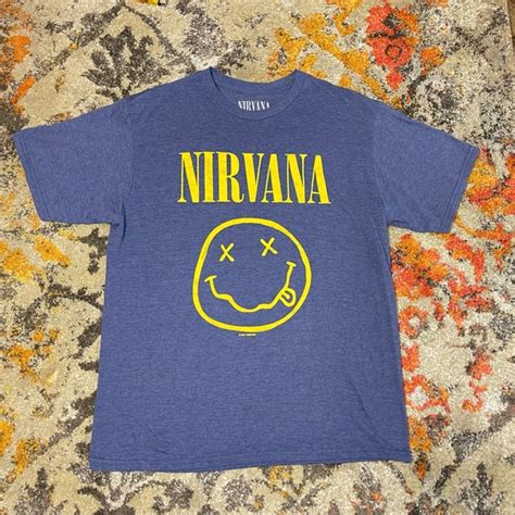 Nirvana Shirts Nirvana Nevermind Smiley Face T Shirt Poshmark