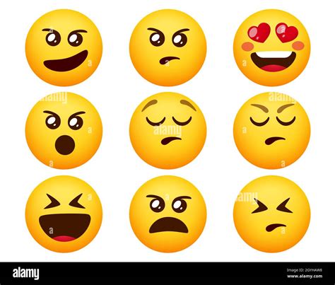 Emoji Angry Smileys Emoticon Vector Set Emoticons Emojis With Angry