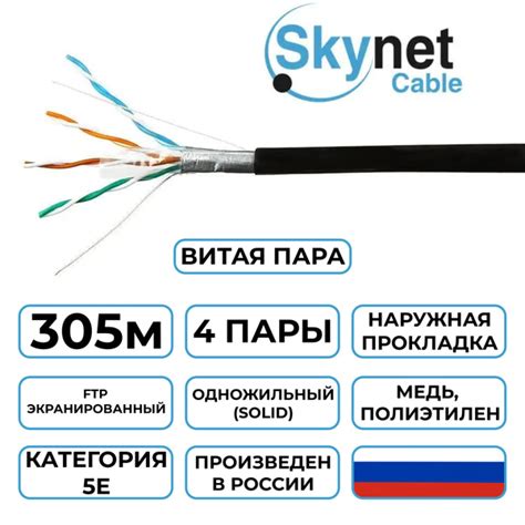 Кабель Skynet Кабель_Skynet_Premium_305м_0.51_OUT_MH - купить по низкой ...