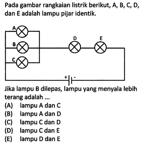 Perhatikan Rangkaian Hambatan Pada Gambar Berikut Hambat