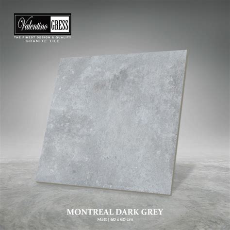 Jual GRANITE VALENTINO GRESS 60X60 CM MONTREAL DARK GREY Jakarta