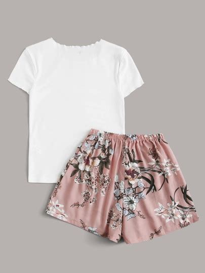 Women S Shorts Sets Two Piece Sets Shein Usa