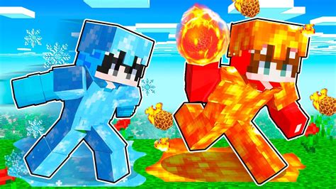 Armadura De Hielo Vs Armadura De Fuego En Minecraft Nacho Vs Dagar