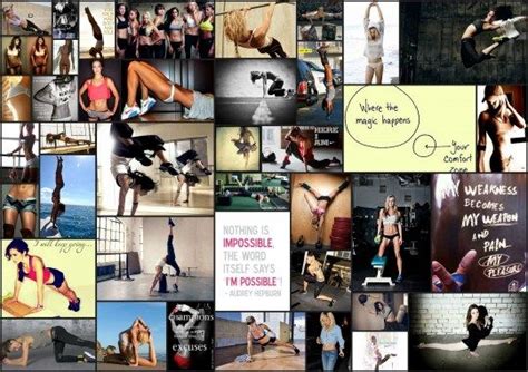 Finally My Very First Vision Board Fitness Vision Board Fitness