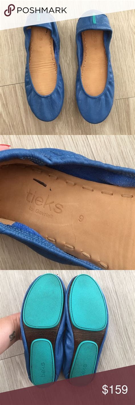 Tieks Sz 9 Cobalt Blue Ballet Flats Comfort Euc Blue Ballet Flats