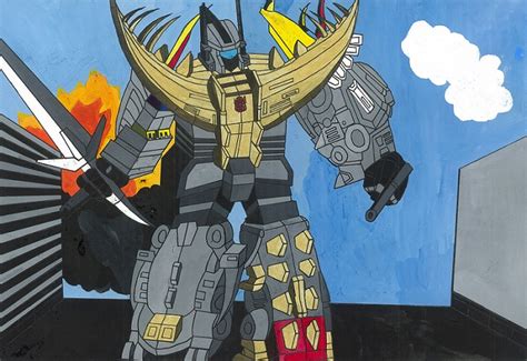 artwork dinoking  bruticus showdown tfw   boards