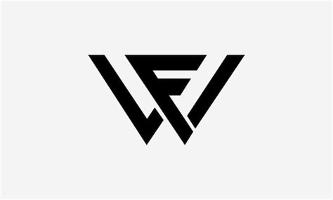 Premium Vector | Wf logo design