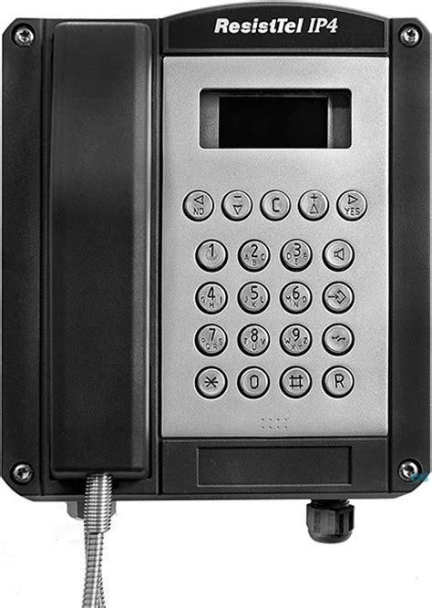 FHF Wetterfestes Telefon ResistTel IP4 Schwarz 114412220 Mit Relais