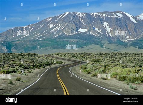 Highway 120 Mono Basin National Forest Scenic Area On East Side Of