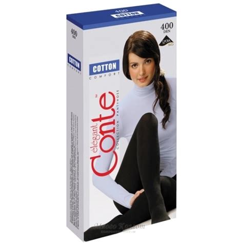 Купить Колготки с хлопком Conte Cotton 400 den оптом — Много Колгот