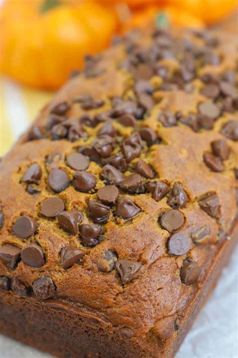 Chocolate Chip Pumpkin Bread • The Diary Of A Real Housewife