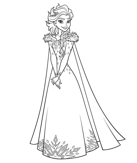 Olafs Frozen Adventure Frozen Queen Elsa Coloring Page | Elsa coloring ...