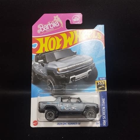 Hot Wheels Barbie The Movie 2024 GMC Hummer EV Gray HW Screen Time