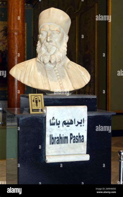 Kairo Ägypten Januar 7 2023 Ibrahim Pascha Statue ein osmanischer